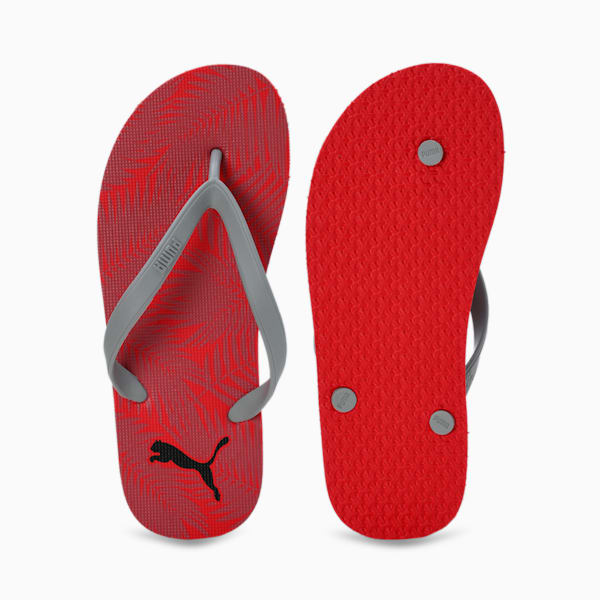 PUMA Griptex Men's Flip-Flops, For All Time Red-Cool Mid Gray-PUMA Black, extralarge-IND