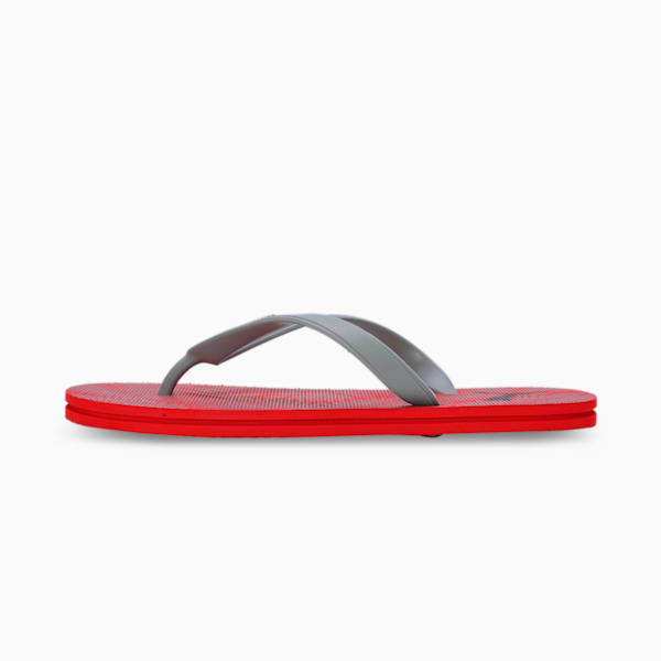 Griptex Men's Flip-Flops, For All Time Red-Cool Mid Gray-PUMA Black, extralarge-IND