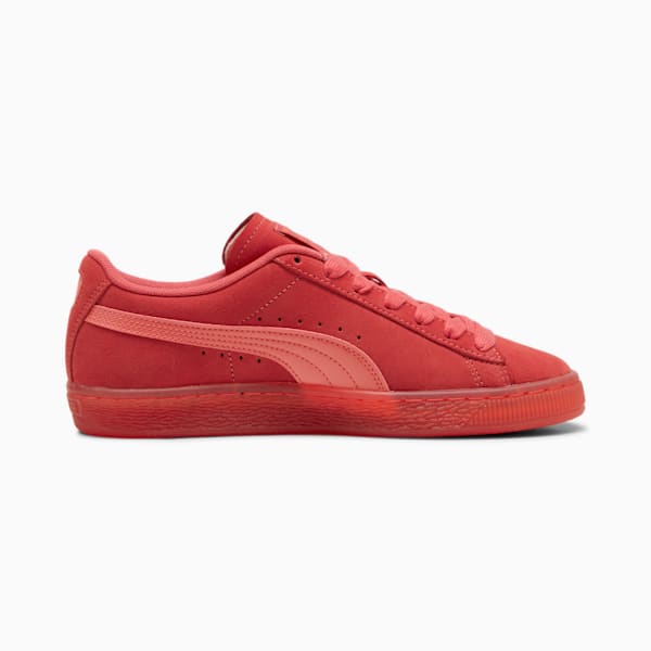 Suede Classic Translucent Sneakers Women, Tart Cherry-Salmon, extralarge