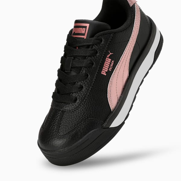 Roma Feminine Metallic Women's Sneakers, PUMA Black-Rose Gold, extralarge-IND
