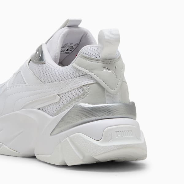 ウィメンズ ソフィア メタリック スニーカー, PUMA White-PUMA Silver, extralarge-JPN