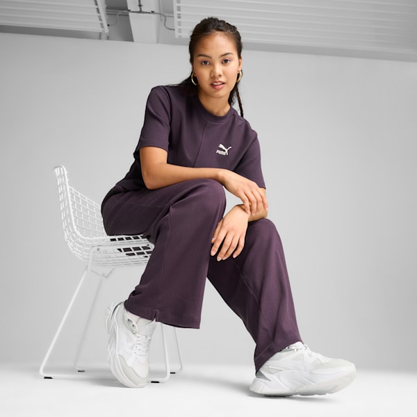 ウィメンズ ソフィア メタリック スニーカー, PUMA White-PUMA Silver, extralarge-JPN