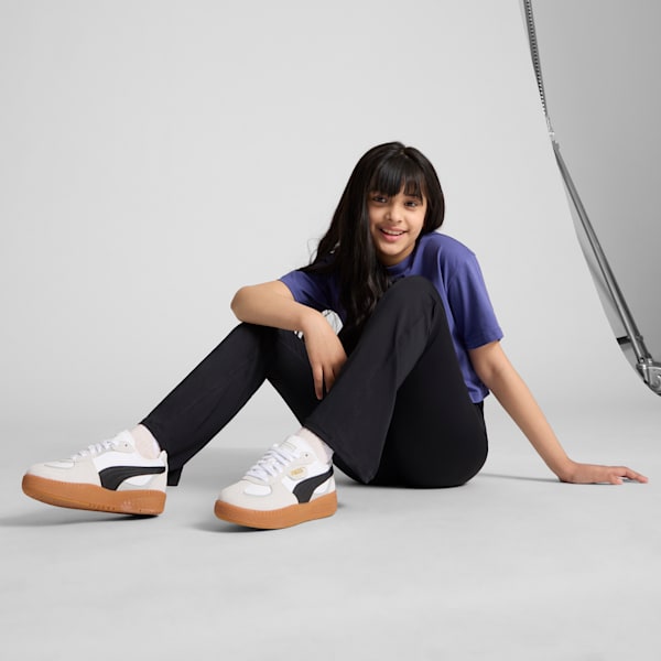 Tenis Palermo Moda juvenil, PUMA White-PUMA Black, extralarge