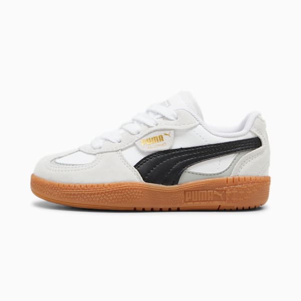 Tenis Palermo Moda para niñas, PUMA White-PUMA Black, extralarge