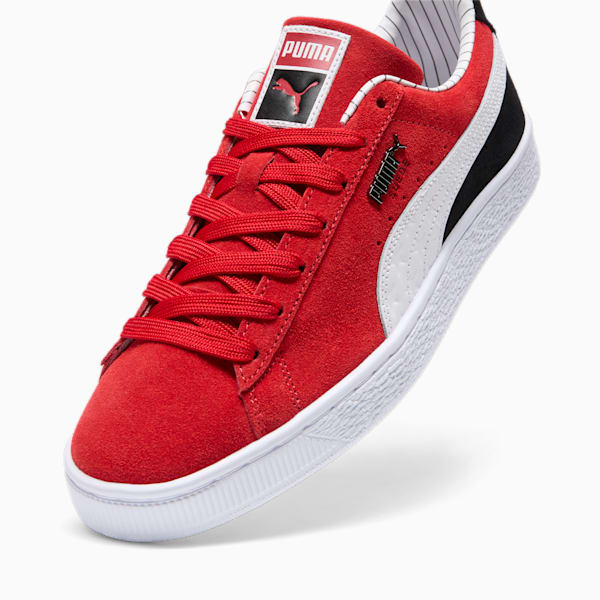 Suede Pinstripe Sports Club Men's Sneakers, For All Time Red-PUMA White-PUMA Black, extralarge