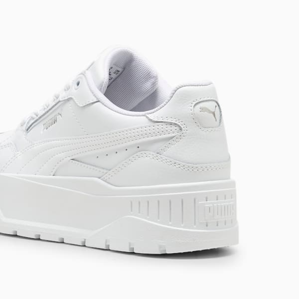 Tenis juvenil Karmen II IDOL, PUMA White-PUMA White-PUMA Silver, extralarge
