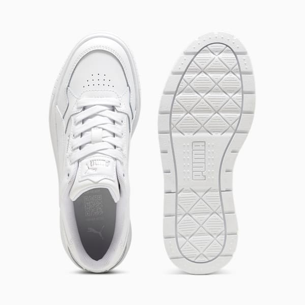 Tenis juvenil Karmen II IDOL, PUMA White-PUMA White-PUMA Silver, extralarge