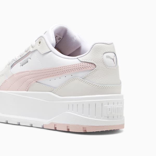 Karmen II IDOL Big Kids' Sneakers, PUMA White-Mauve Mist-Feather Gray, extralarge