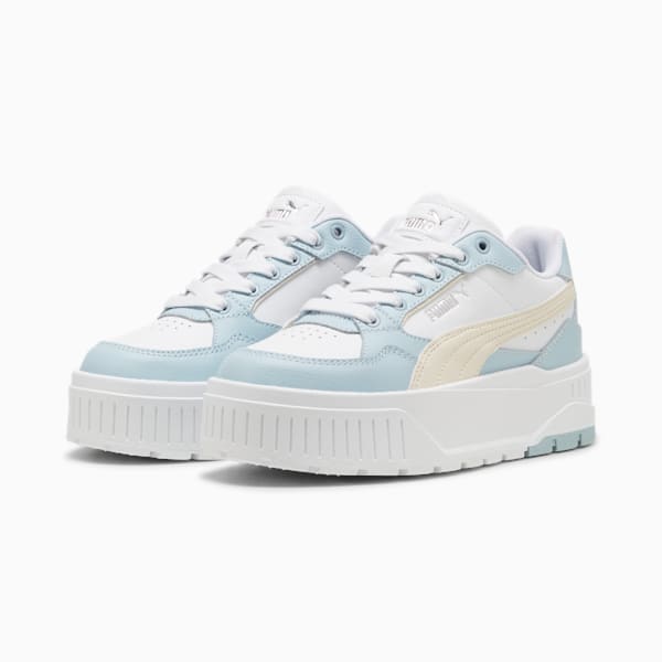 Karmen II IDOL Big Kids' Sneakers, PUMA White-Alpine Snow-Frosted Dew, extralarge