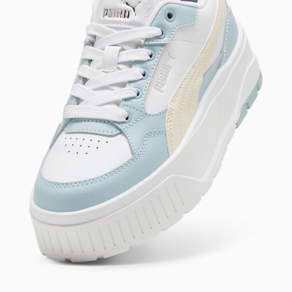 Karmen II IDOL Big Kids' Sneakers, PUMA White-Alpine Snow-Frosted Dew, extralarge