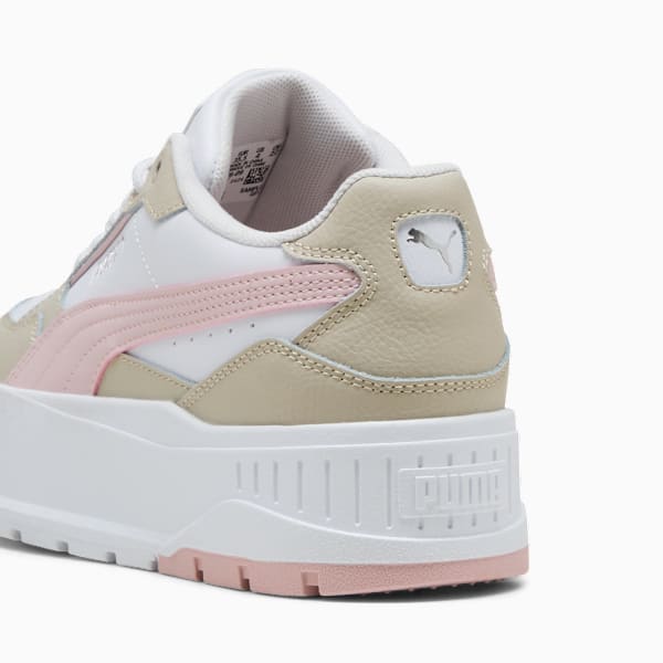 Tenis Karmen II Idol para adolescentes, PUMA White-Mauve Mist-Desert Dust, extralarge