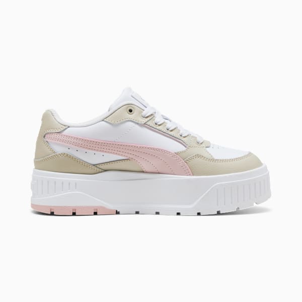 Tenis Karmen II Idol para adolescentes, PUMA White-Mauve Mist-Desert Dust, extralarge