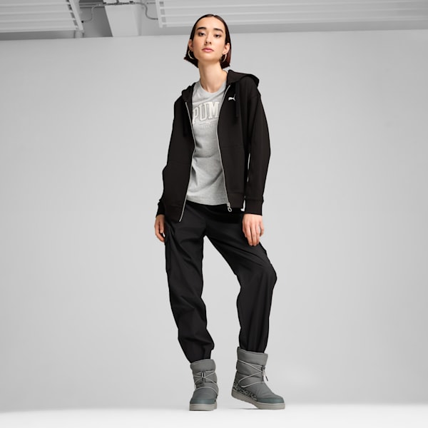 Botas Snowbae Animal para mujer, Mineral Gray-PUMA Black, extralarge