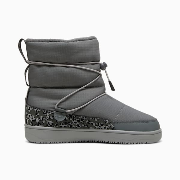 Botas Snowbae Animal para mujer, Mineral Gray-PUMA Black, extralarge