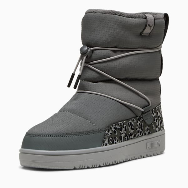 Botas Snowbae Animal para mujer, Mineral Gray-PUMA Black, extralarge