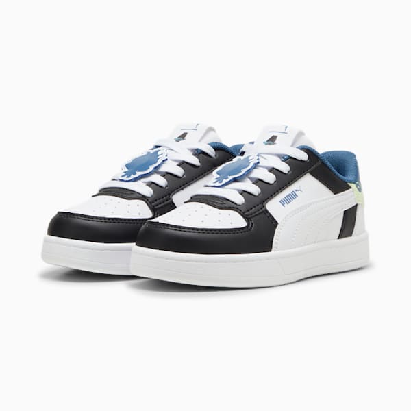 キッズ PUMA x トロールズ プーマ ケーブン 2.0 17-21cm, PUMA Black-PUMA White-Blue Horizon, extralarge-JPN