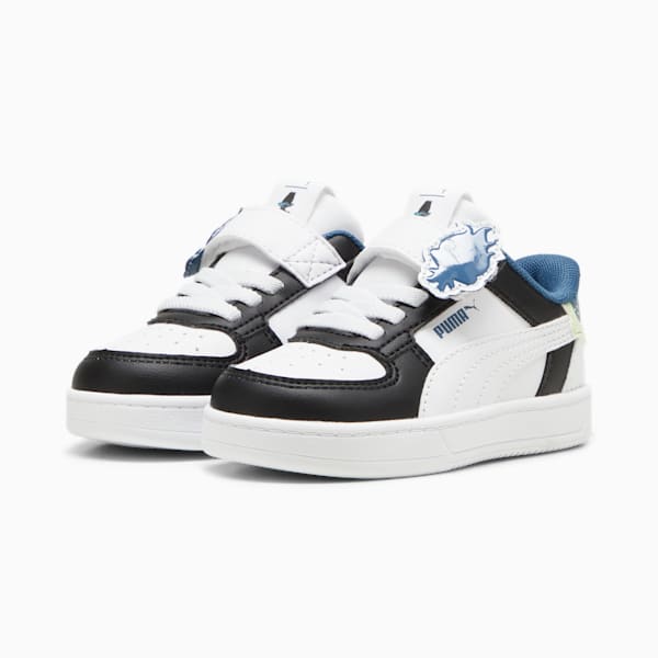 PUMA x TROLLS Caven 2.0 Toddlers' Sneakers, PUMA Black-PUMA White-Blue Horizon, extralarge
