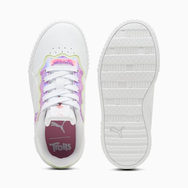 Tenis para niñas PUMA x TROLLS Carina 2.0, PUMA White-Mauved Out-Cool Cucumber, extralarge