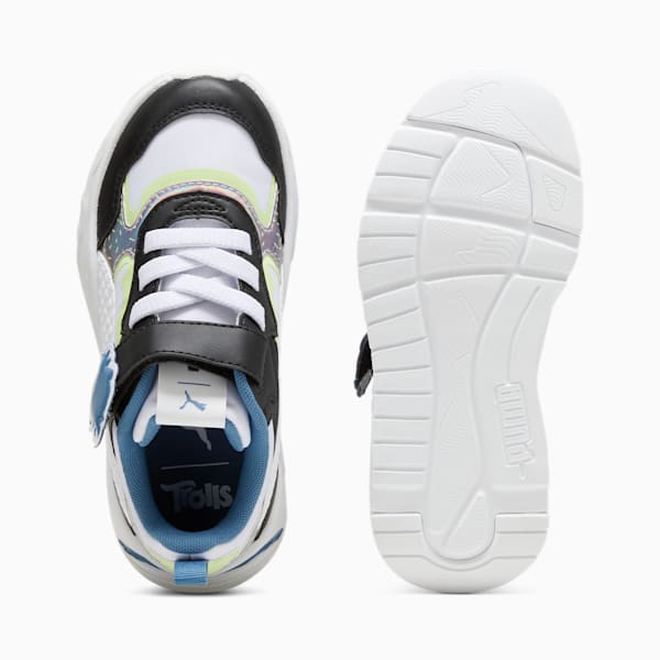 Tenis para niños PUMA x TROLLS Trinity, PUMA White-PUMA Black-Cool Cucumber, extralarge