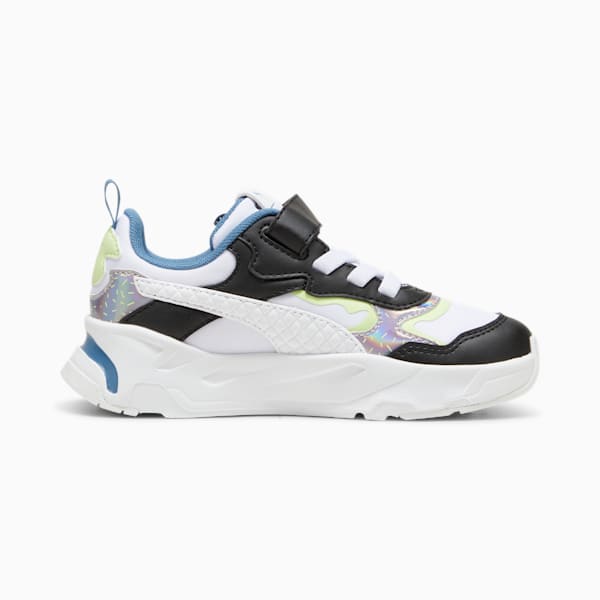 Tenis para niños PUMA x TROLLS Trinity, PUMA White-PUMA Black-Cool Cucumber, extralarge