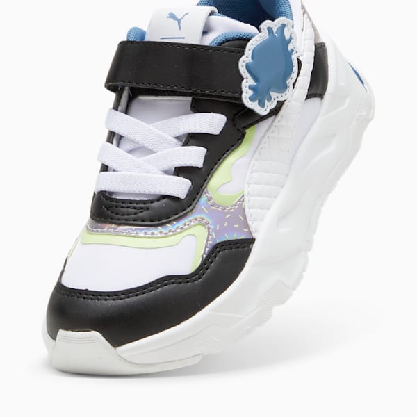 Tenis para niños PUMA x TROLLS Trinity, PUMA White-PUMA Black-Cool Cucumber, extralarge