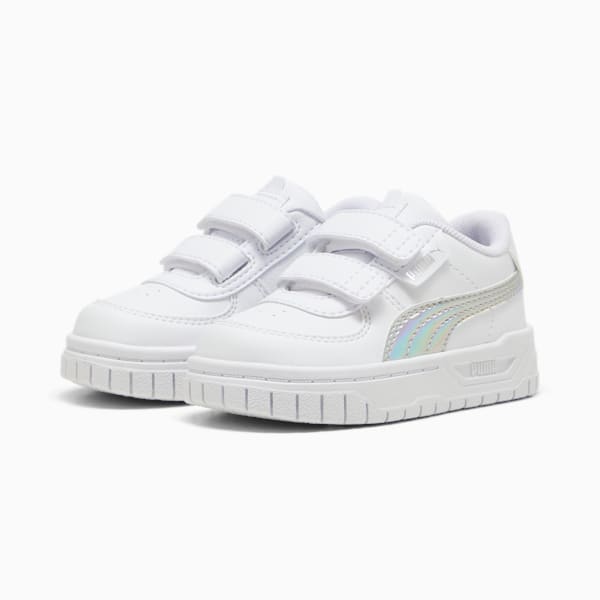 Cali Dream Iridescent Toddlers' Sneakers, PUMA White-PUMA Silver, extralarge