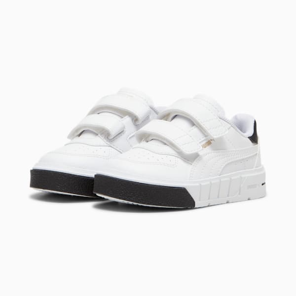 Tenis para niños Cali Court Match, PUMA White-PUMA Black, extralarge