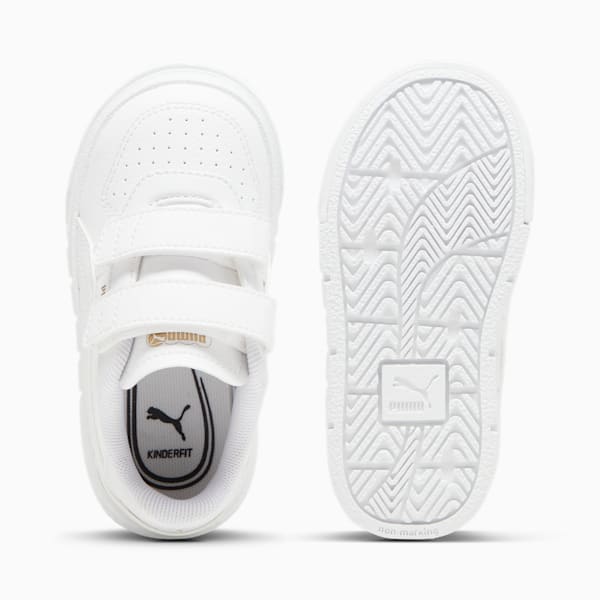 Tenis para niños Cali Court Match, PUMA White-PUMA Gold, extralarge