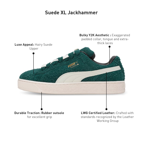 Suede XL Jackhammer Sneakers, Dark Myrtle-Frosted Ivory-Vapor Gray, extralarge-IND
