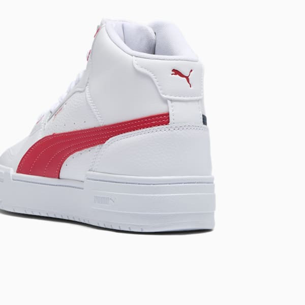 CA Pro Mid NYC Running Laps Men's Sneakers, PUMA White-Club Red-Club Navy, extralarge