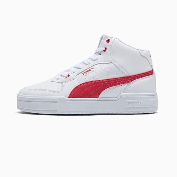 CA Pro Mid NYC Running Laps Men's Sneakers, PUMA White-Club Red-Club Navy, extralarge