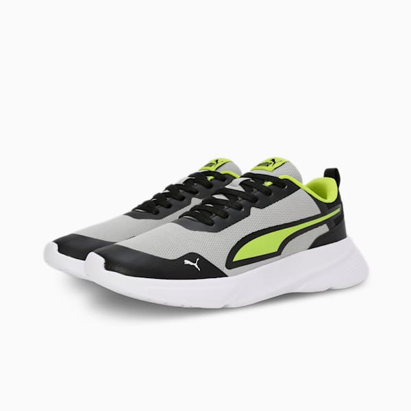 Alfarun Pro Men's Sneakers, Ash Gray-Lime Smash-PUMA Black, extralarge-IND