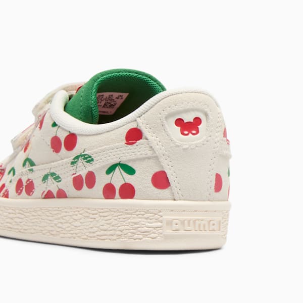 Tenis Suede Classic XXI Bebe De Pino para niños pequeños, Frosted Ivory-PUMA Green, extralarge