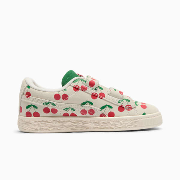 Tenis Suede Classic XXI Bebe De Pino para niños pequeños, Frosted Ivory-PUMA Green, extralarge