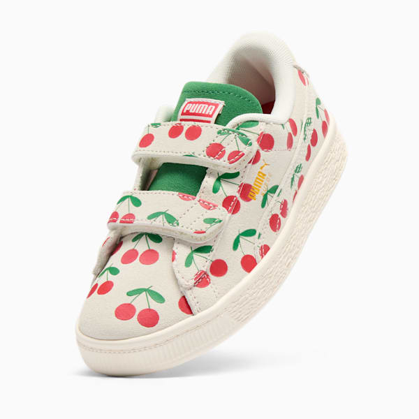 Tenis Suede Classic XXI Bebe De Pino para niños pequeños, Frosted Ivory-PUMA Green, extralarge