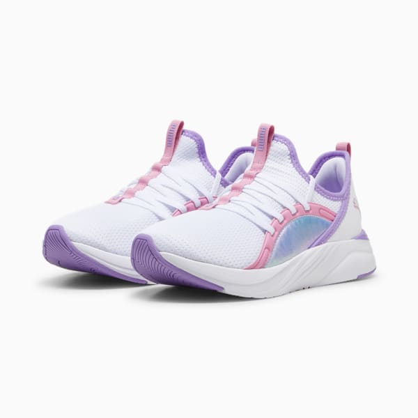 Chaussures de course Softride Sophia 2 Bouncy Sky Enfant et adolescent, PUMA White-Lavender Alert-Mauved Out, extralarge