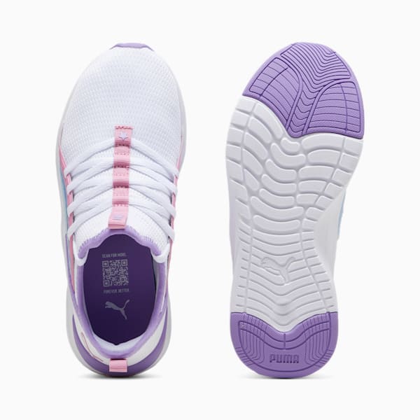 Zapatillas Softride Sophia 2 Bouncy Sky para niños grandes, PUMA White-Lavender Alert-Mauved Out, extralarge