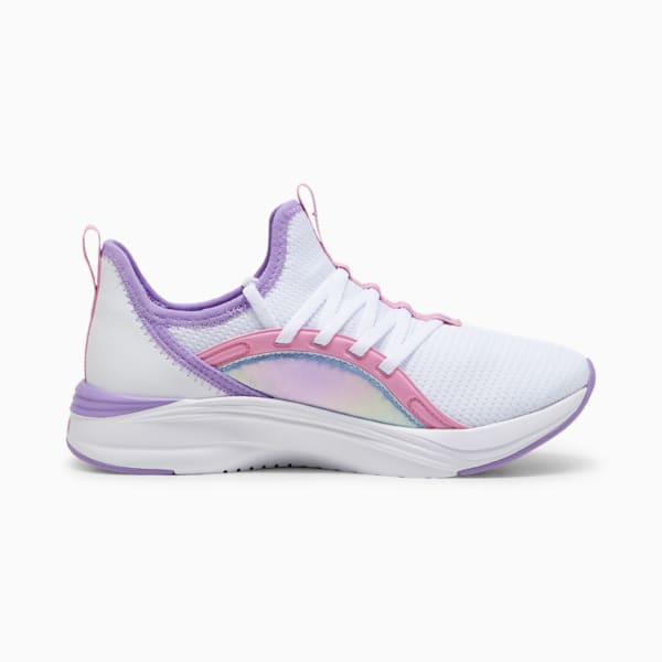 Zapatillas Softride Sophia 2 Bouncy Sky para niños grandes, PUMA White-Lavender Alert-Mauved Out, extralarge