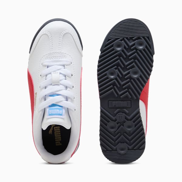 Roma 24 Standard Little Kids' Sneakers, PUMA White-For All Time Red, extralarge
