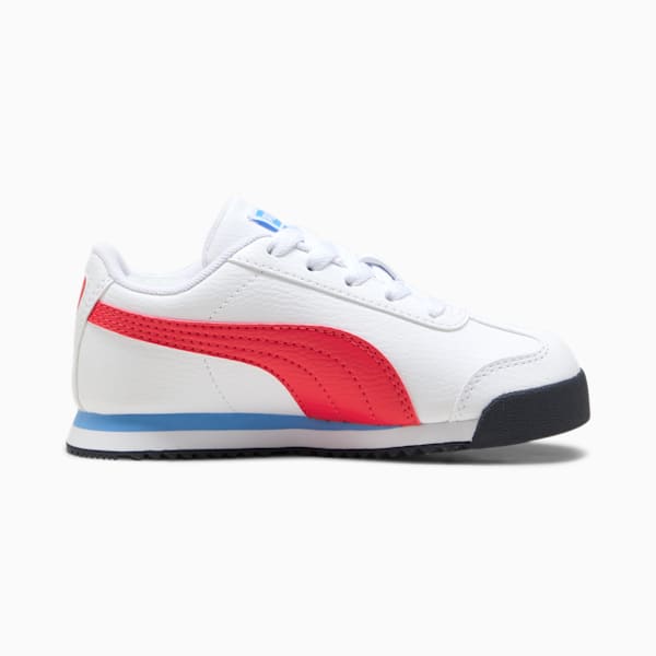 Roma 24 Standard Little Kids' Sneakers, PUMA White-For All Time Red, extralarge