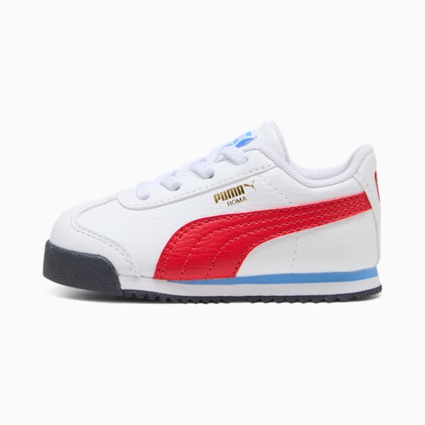 Tenis para infantes Roma 24 Standard, PUMA White-For All Time Red, extralarge
