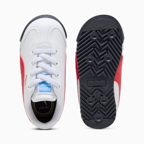 Tenis para infantes Roma 24 Standard, PUMA White-For All Time Red, extralarge