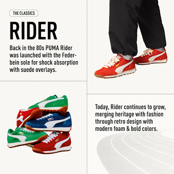 Easy Rider Vintage Sneakers, PUMA Black-PUMA White, extralarge-IND