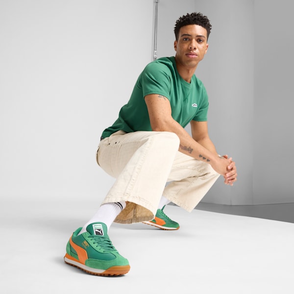 Easy Rider Vintage Sneakers, Archive Green-Rickie Orange, extralarge