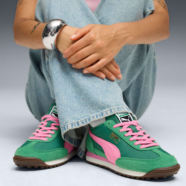 Easy Rider Vintage Sneakers, Archive Green-Poised Pink, extralarge