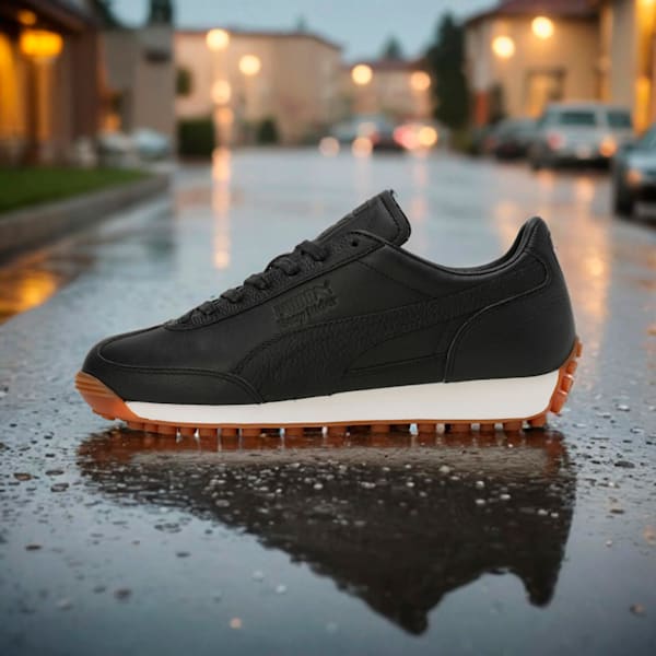 Easy Rider Leather Sneakers, PUMA Black-Frosted Ivory, extralarge-IND