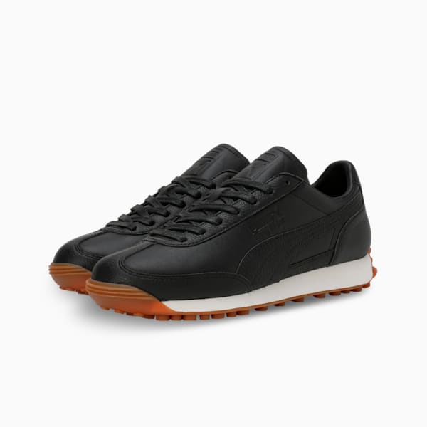 Easy Rider Leather Sneakers, PUMA Black-Frosted Ivory, extralarge-IND