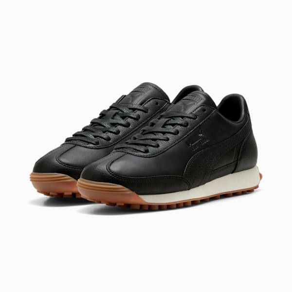 ユニセックス イージーライダー レザー スニーカー, PUMA Black-Frosted Ivory, extralarge-JPN