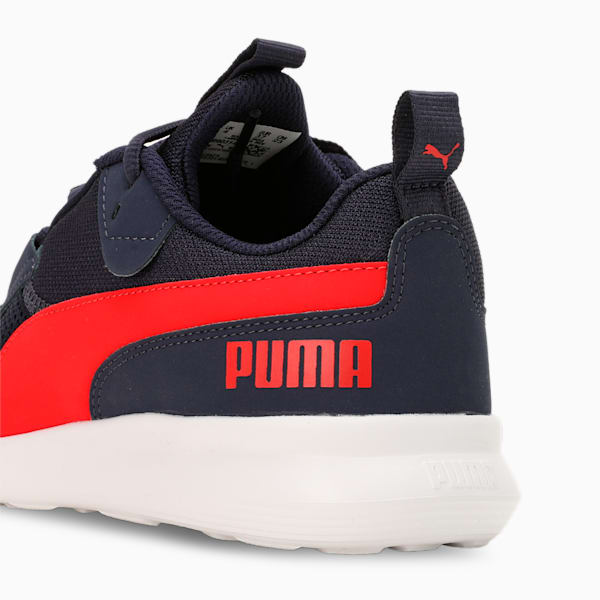 Player Youth Sneakers, New Navy-High Risk Red-PUMA White, extralarge-IND