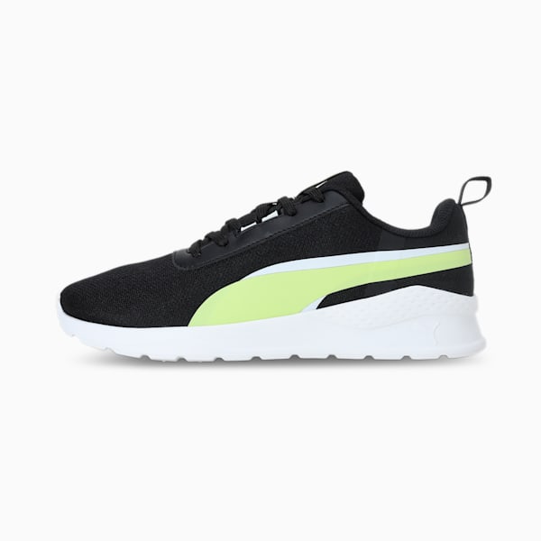 PUMA Flexrate Youth Sneakers, PUMA Black-Light Lime-PUMA White, extralarge-IND